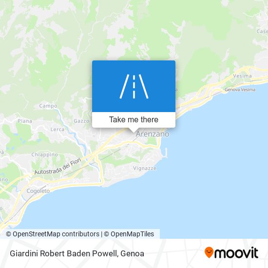 Giardini Robert Baden Powell map