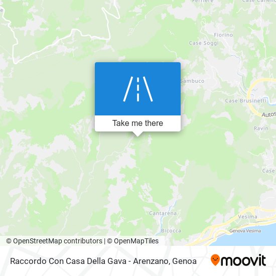 Raccordo Con Casa Della Gava - Arenzano map