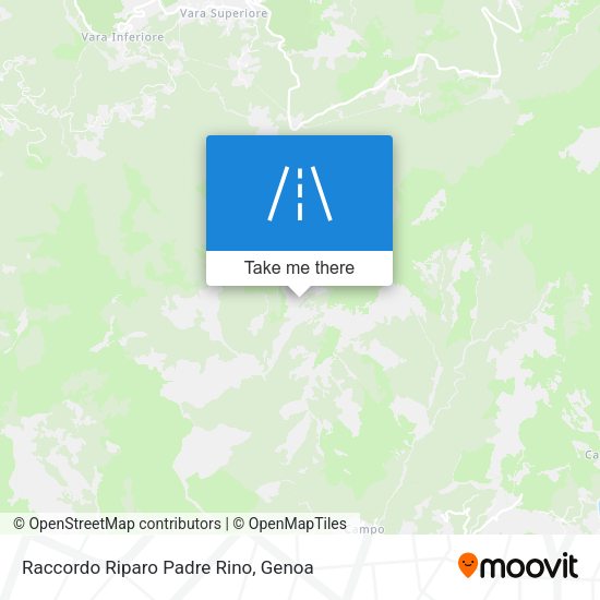 Raccordo Riparo Padre Rino map