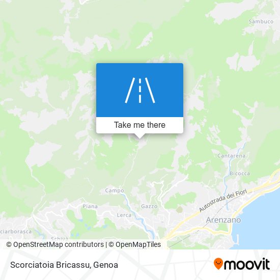 Scorciatoia Bricassu map