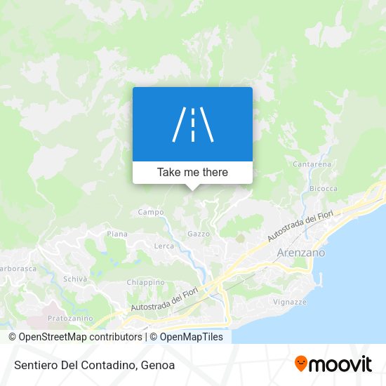 Sentiero Del Contadino map