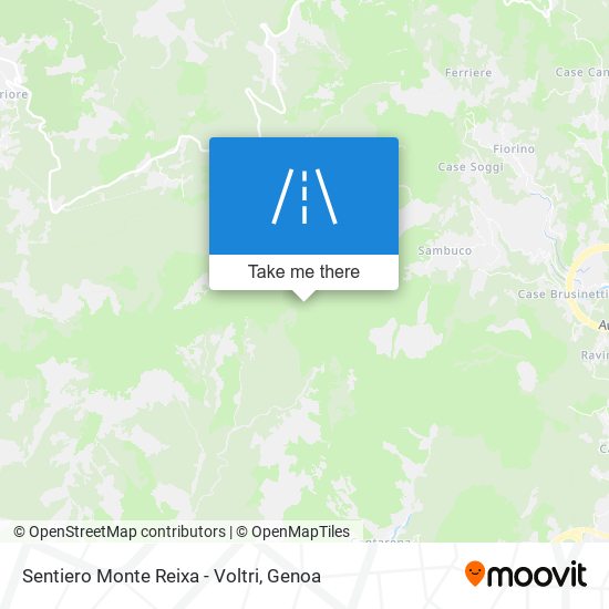 Sentiero Monte Reixa - Voltri map