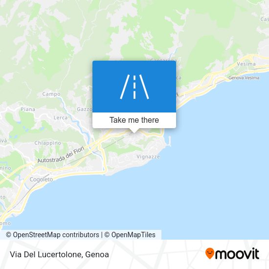 Via Del Lucertolone map