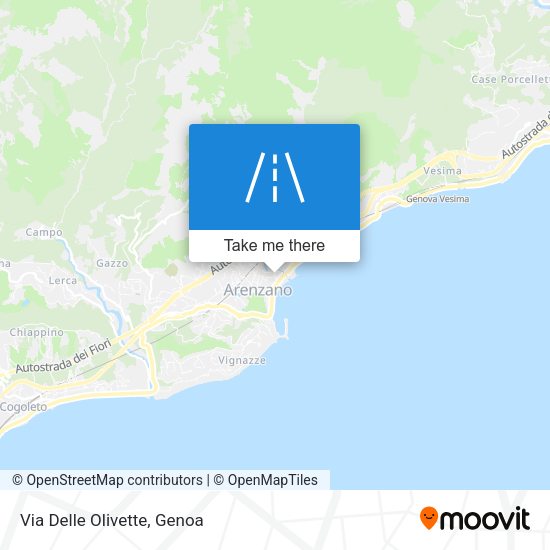 Via Delle Olivette map