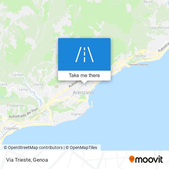 Via Trieste map