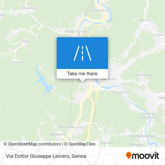 Via Dottor Giuseppe Levrero map