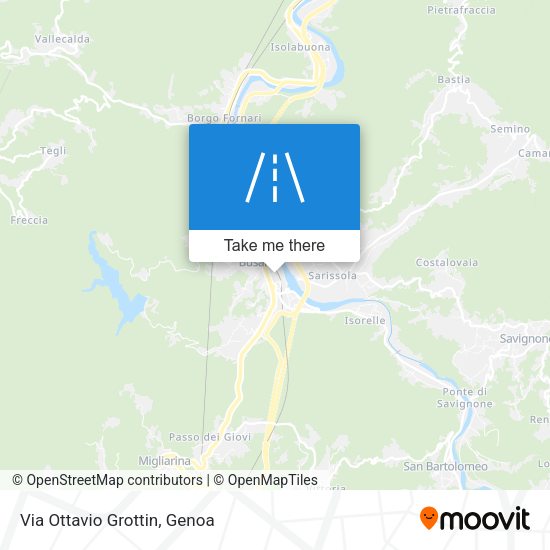 Via Ottavio Grottin map