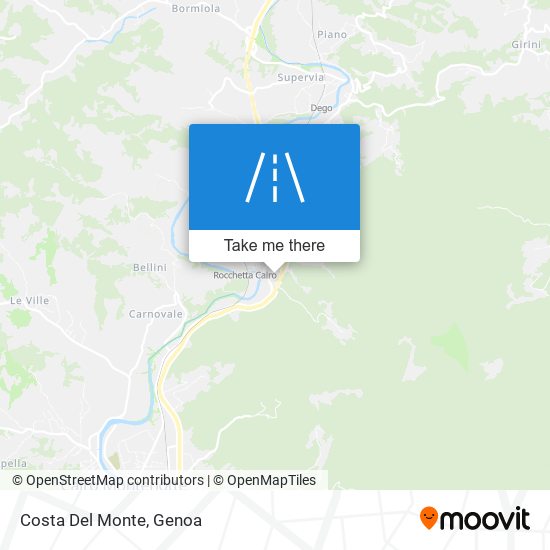 Costa Del Monte map