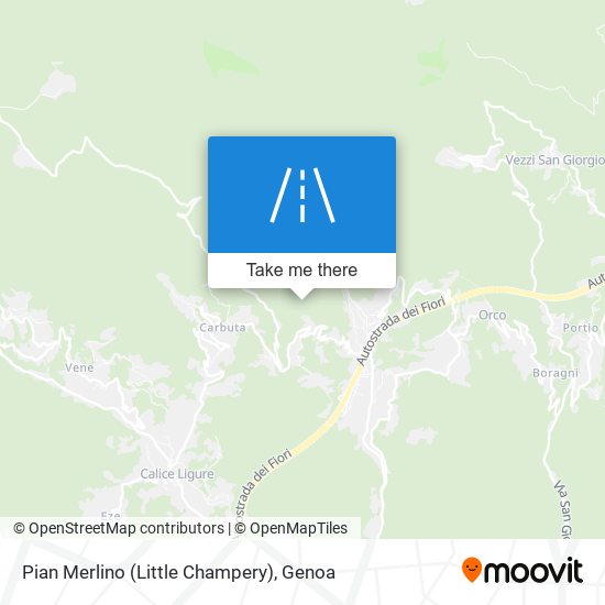 Pian Merlino (Little Champery) map