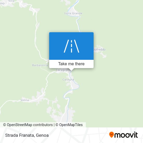 Strada Franata map