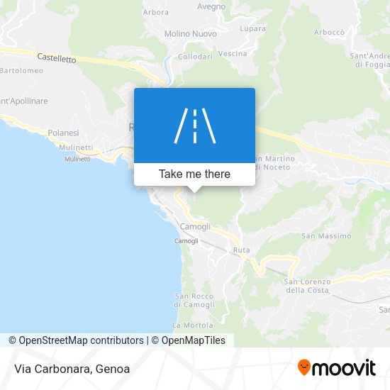 Via Carbonara map
