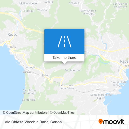 Via Chiesa Vecchia Bana map