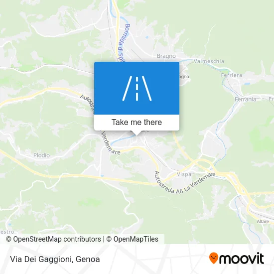 Via Dei Gaggioni map