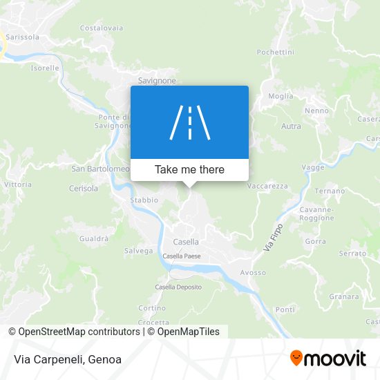 Via Carpeneli map