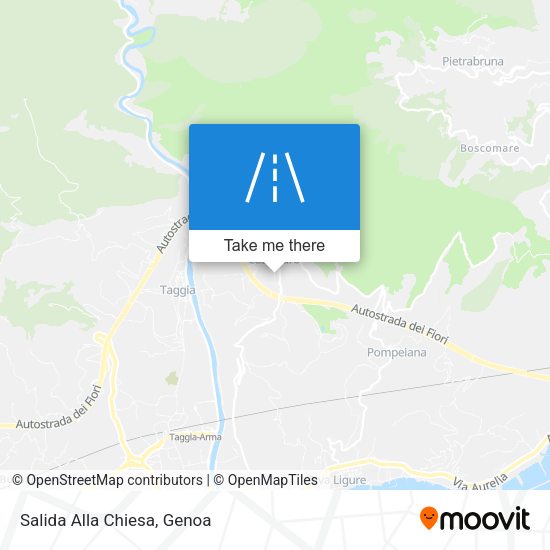 Salida Alla Chiesa map
