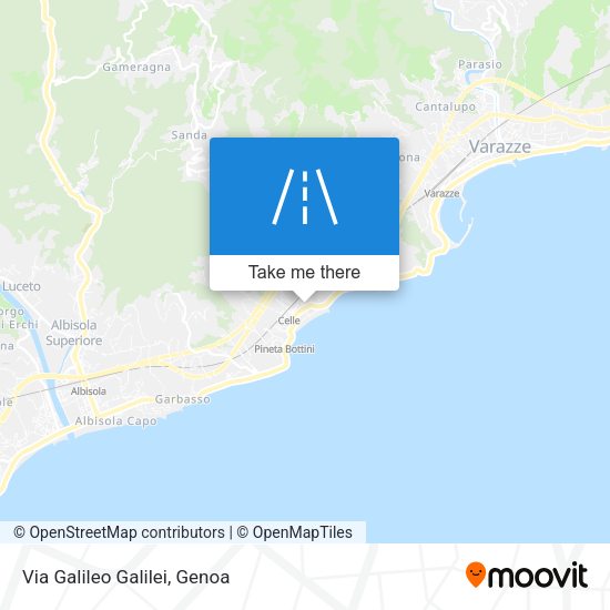 Via Galileo Galilei map