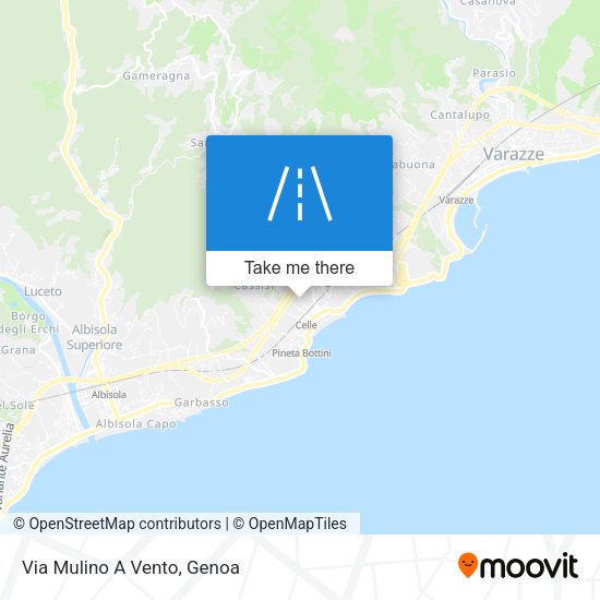 Via Mulino A Vento map