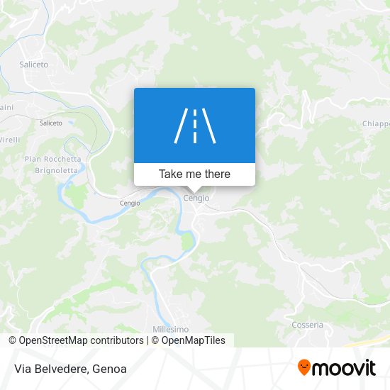 Via Belvedere map