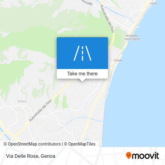 Via Delle Rose map