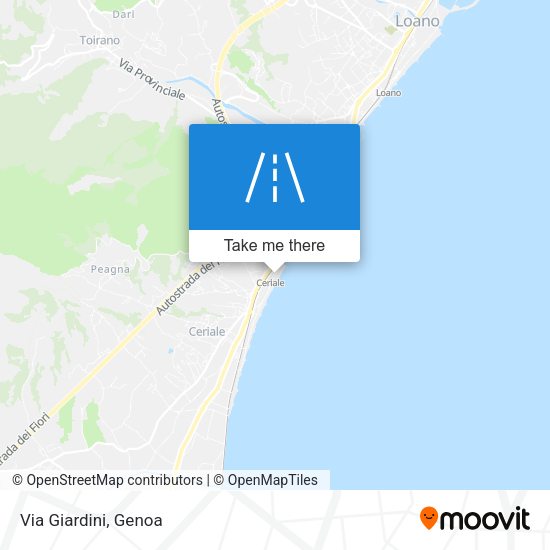 Via Giardini map