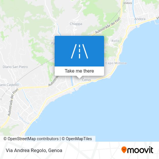 Via Andrea Regolo map