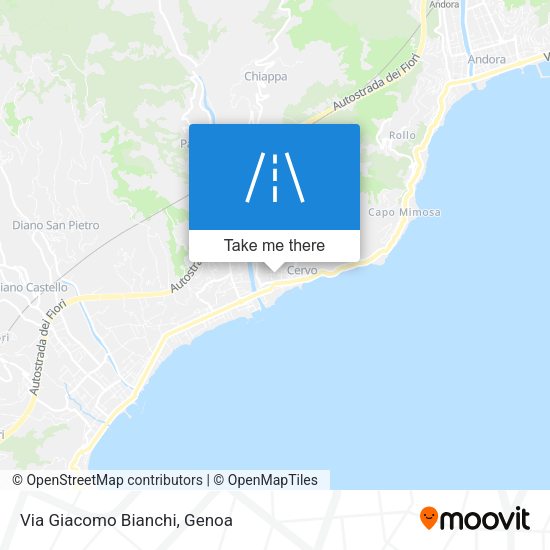 Via Giacomo Bianchi map
