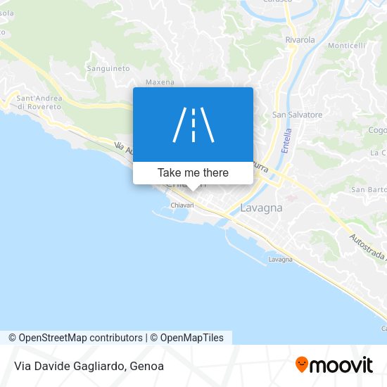 Via Davide Gagliardo map