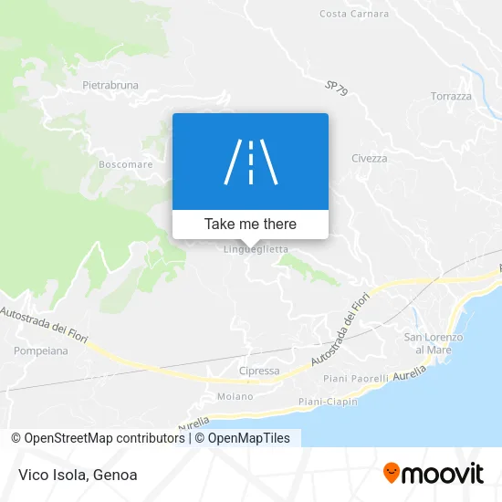 Vico Isola map
