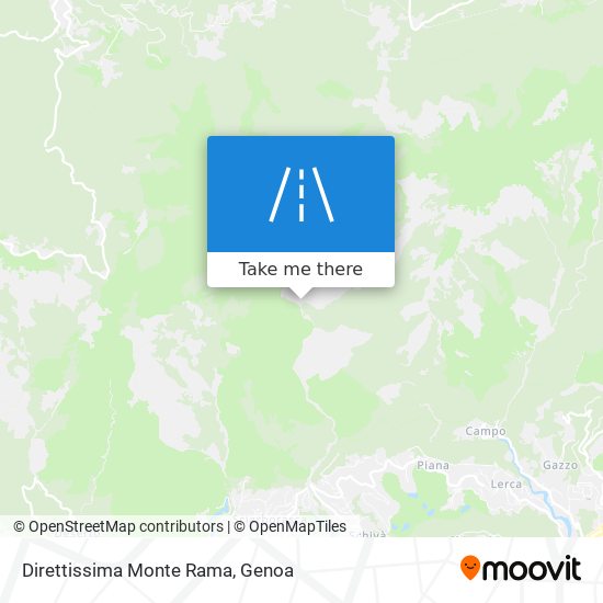 Direttissima Monte Rama map