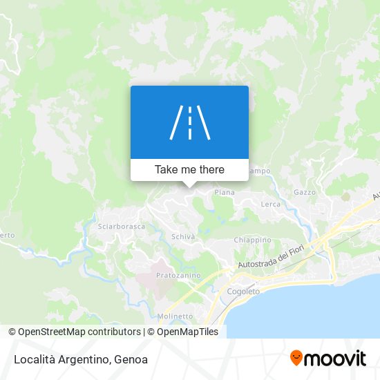 Località Argentino map