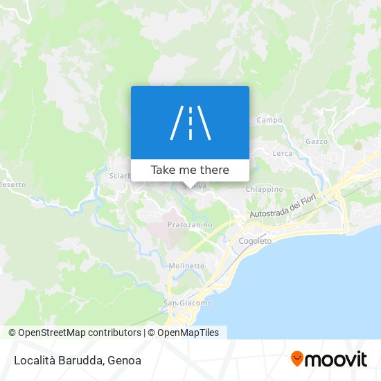 Località Barudda map