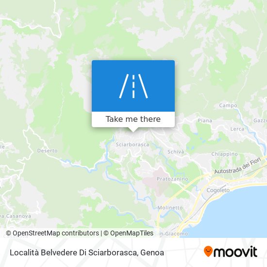 Località Belvedere Di Sciarborasca map