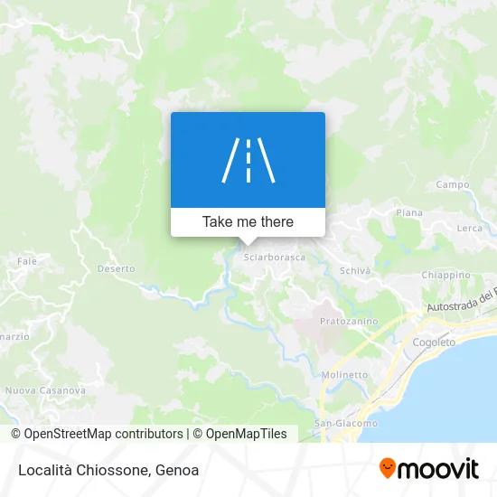 Chiossone Locality map