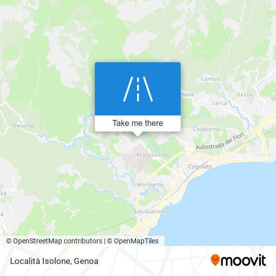 Località Isolone map