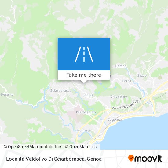 Località Valdolivo Di Sciarborasca map