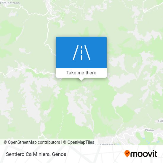 Sentiero Ca Miniera map