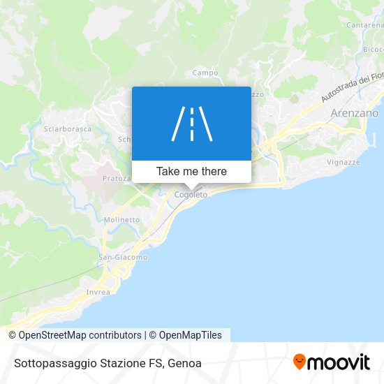 Sottopassaggio Stazione FS map
