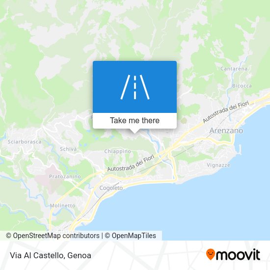 Via Al Castello map