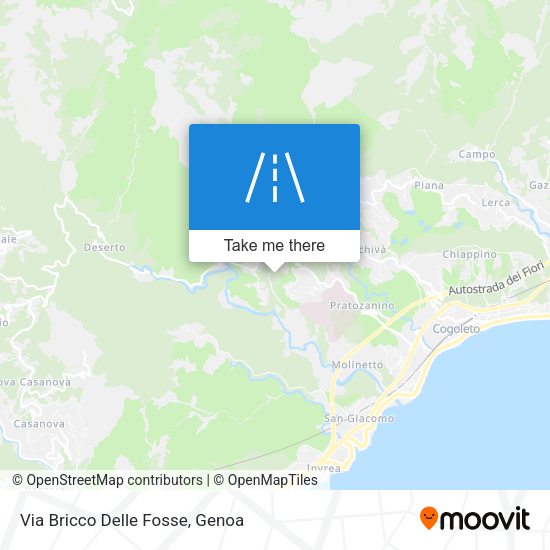 Via Bricco Delle Fosse map