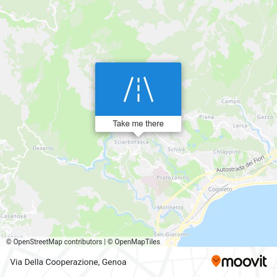 Via Della Cooperazione map