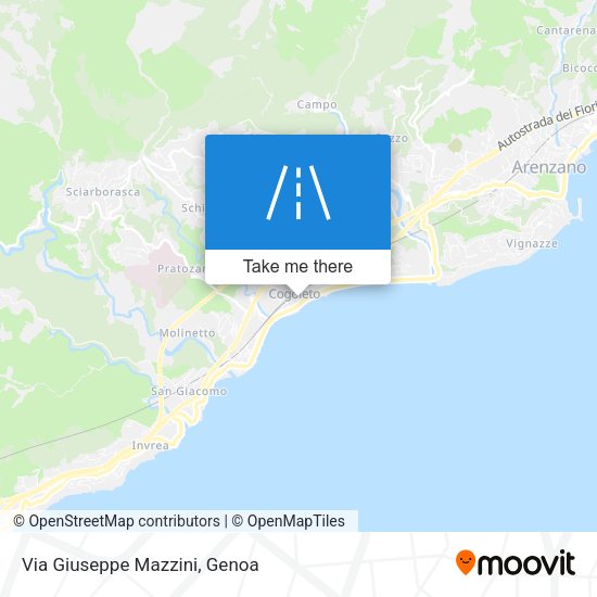Via Giuseppe Mazzini map