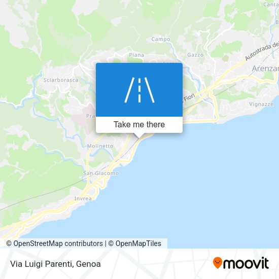 Via Luigi Parenti map