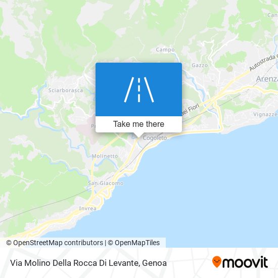 Via Molino Della Rocca Di Levante map