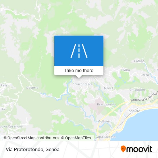 Via Pratorotondo map