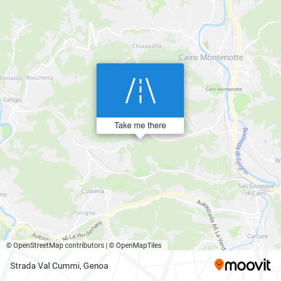 Strada Val Cummi map