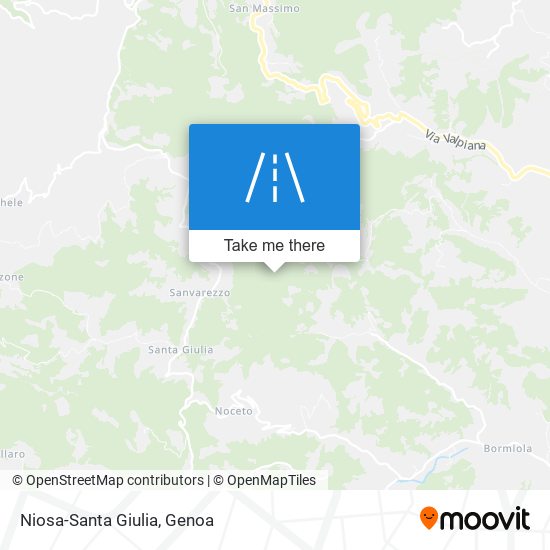 Niosa-Santa Giulia map