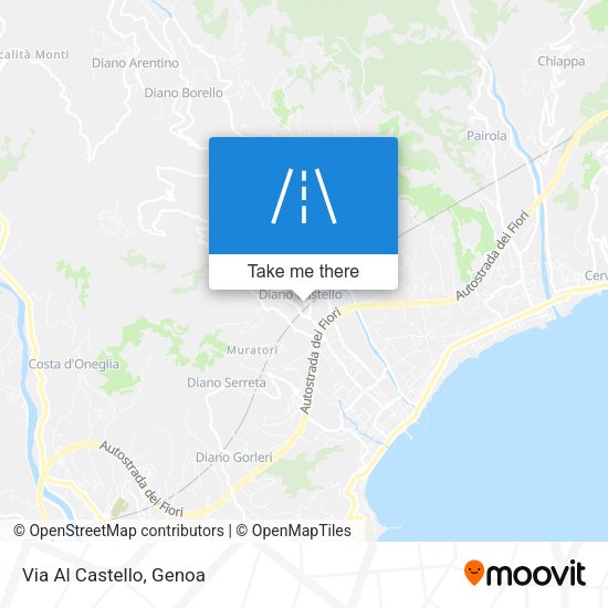 Via Al Castello map