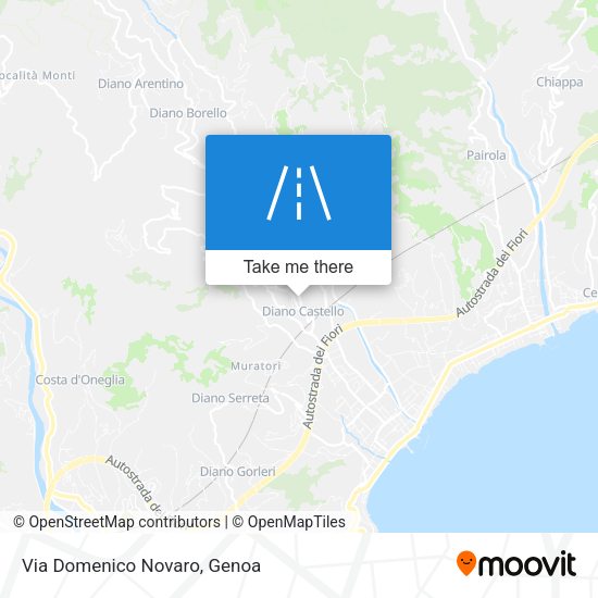 Via Domenico Novaro map