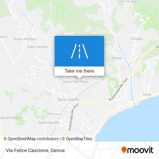 Via Felice Cascione map