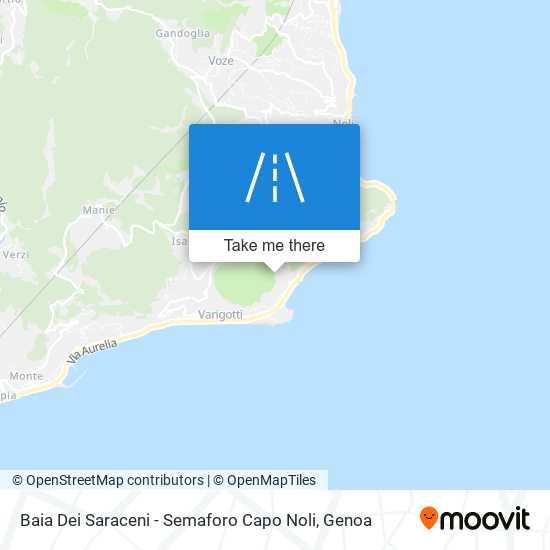 Baia Dei Saraceni - Semaforo Capo Noli map